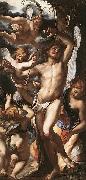 Giulio Cesare Procaccini St Sebastian Tended by Angels oil painting on canvas